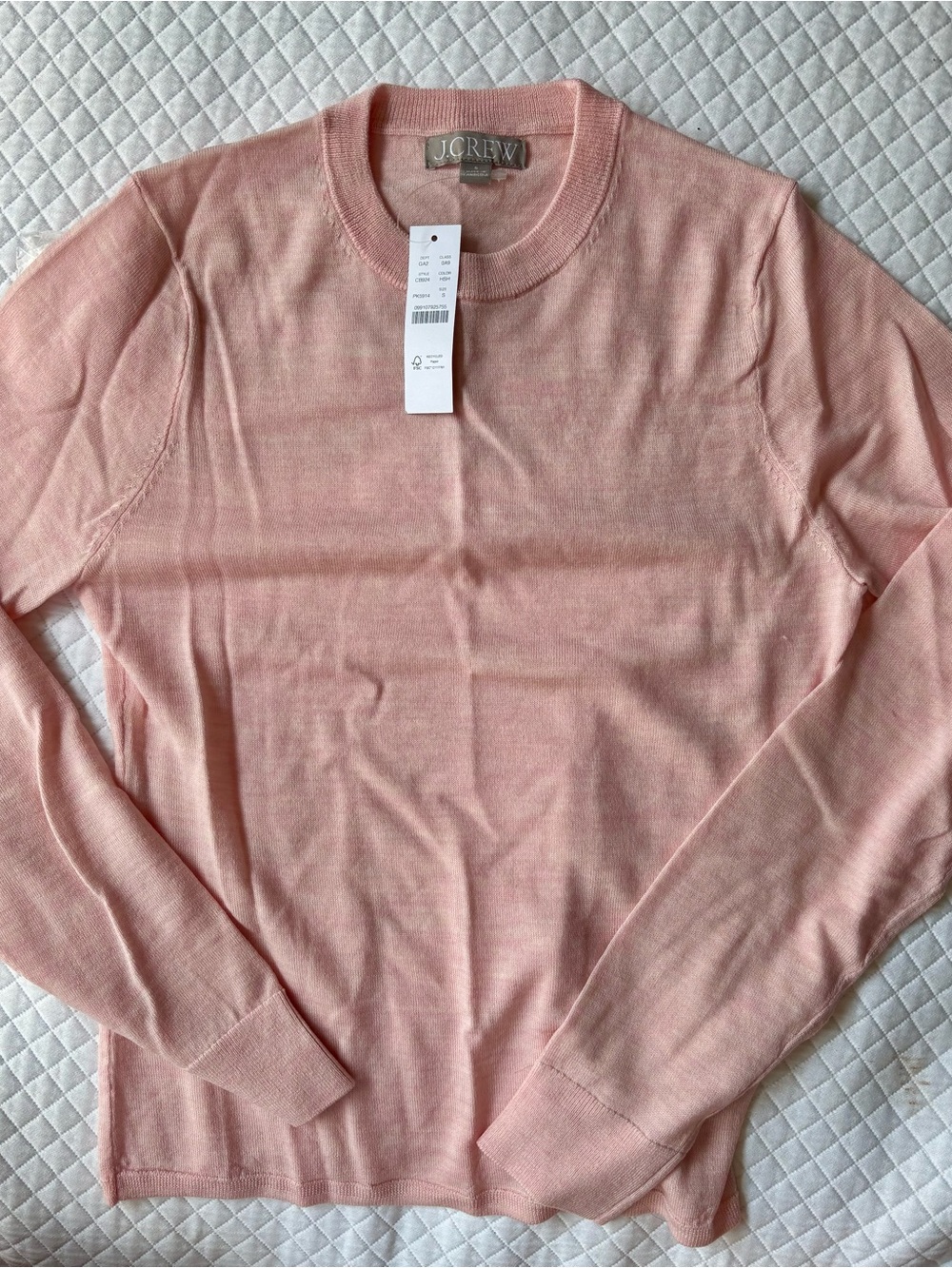 J. Crew Pink Crewneck Sweater